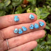 MADE TO ORDER: Lavender Mountain Maven Ear Jackets - Golden Hills Turquoise Earrings