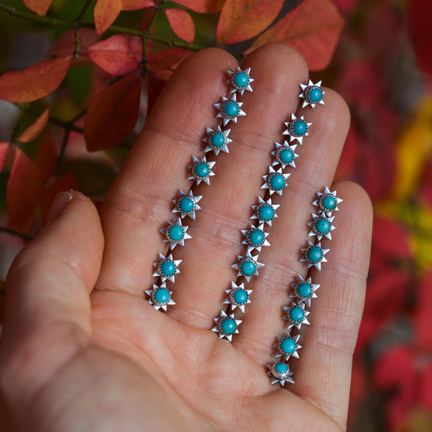 Celestial Studs - Kingman Turquoise Earrings