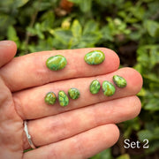 MADE TO ORDER: Green Mountain Maven Ear Jackets - Sonoran Gold Turquoise Earrings