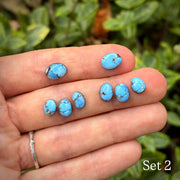 MADE TO ORDER: Lavender Mountain Maven Ear Jackets - Golden Hills Turquoise Earrings