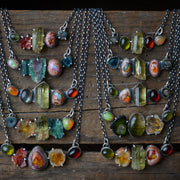 Gem Collector's Pendant 3 - Welo Opal, Apatite, Citrine & Tourmaline Necklace