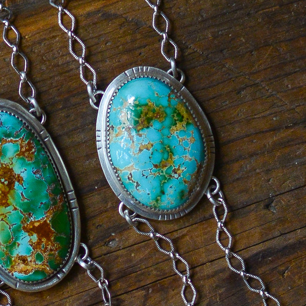 Rustic Feminine Bolos- Natural High Grade Turquoise Necklaces