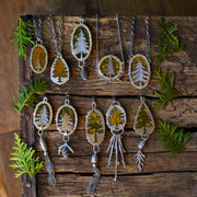 Golden Larch Necklaces - Ocean Jasper Pendants