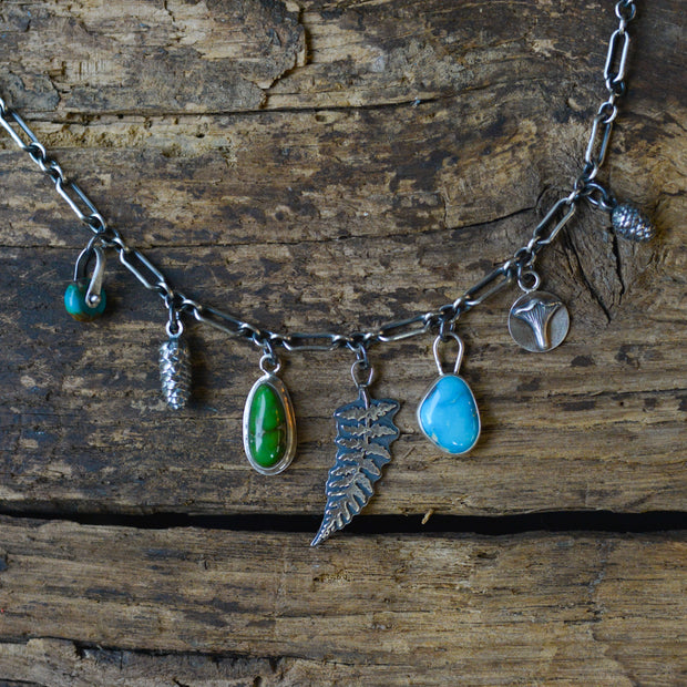 Forest Floor Charm Choker Necklace