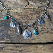 Blue Spruce Charm Choker Necklace