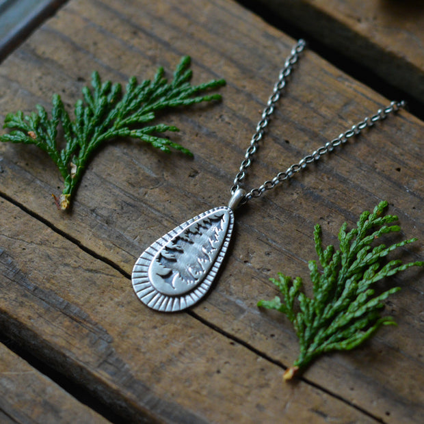Evergreen Emblem - Pine Tree Necklace