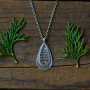 Evergreen Emblem - Pine Tree Necklace