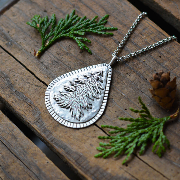 Evergreen Emblem - Pine Tree Necklace
