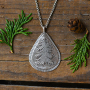 Evergreen Emblem - Pine Tree Necklace