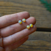 Simple Trail Studs - Natural Welo Opal