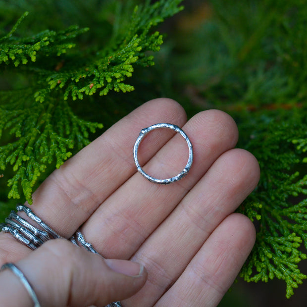 Alder Twig Stacking Rings