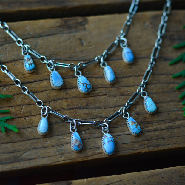 Turquoise Charm Chokers - Natural Lavender Turquoise Necklaces