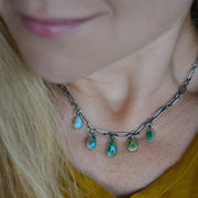 Turquoise Charm Chokers - Natural Mixed Turquoise Necklaces