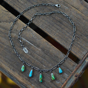 Turquoise Charm Chokers - Natural Lavender Turquoise Necklaces