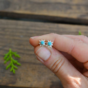 Celestial Studs - Kingman Turquoise Earrings