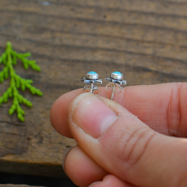 Celestial Studs - Kingman Turquoise Earrings